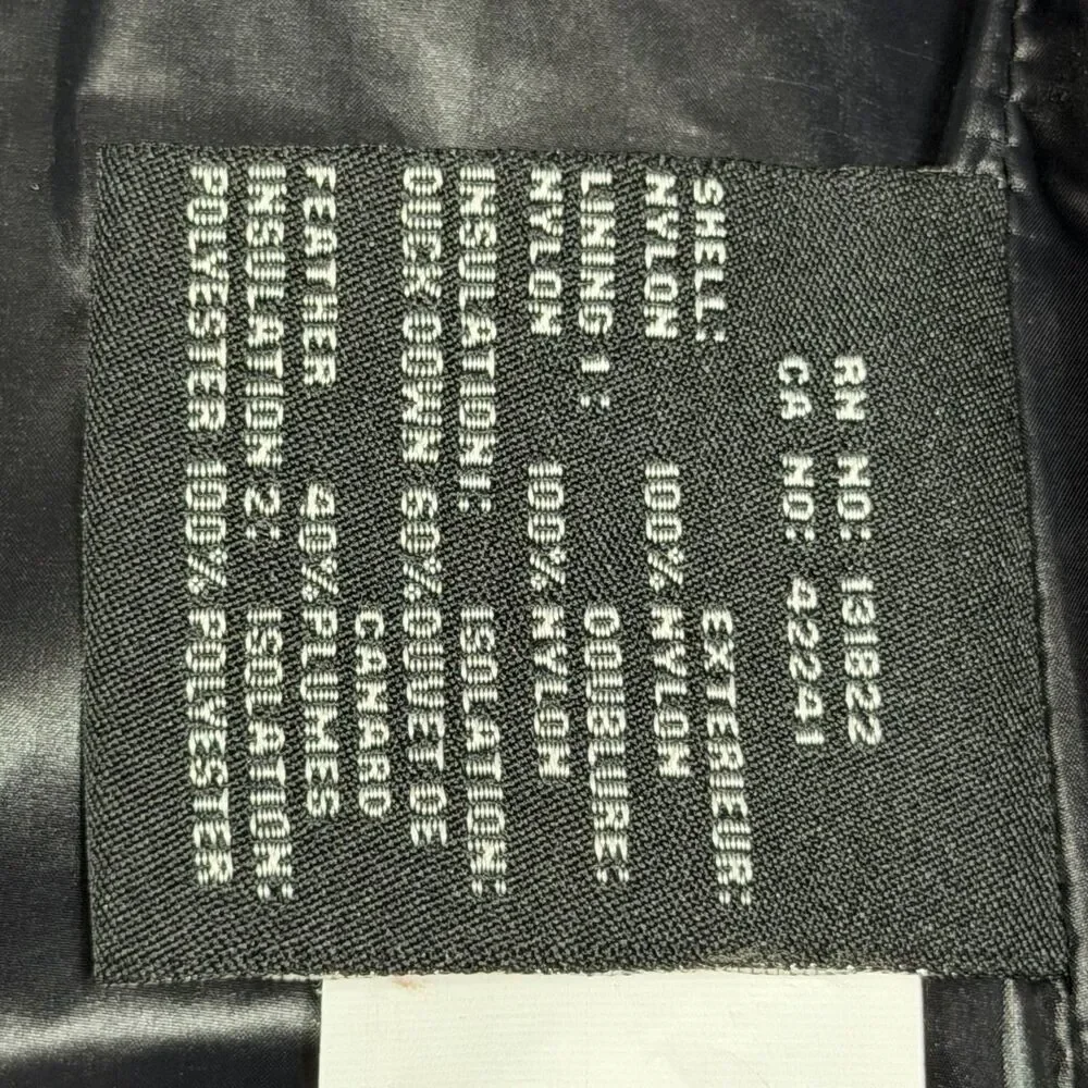 S13 SAM New York Down Puffer Mogul Jacket Girl’s Size Medium Black $180 NO HOOD